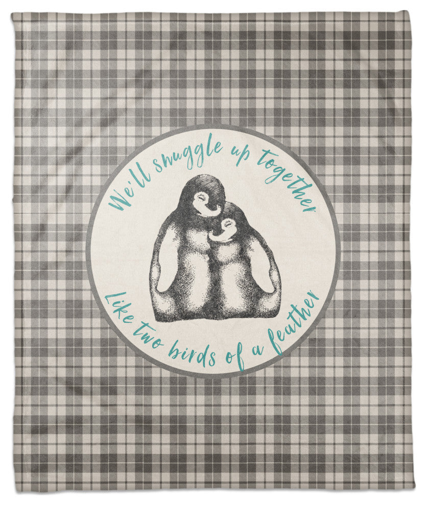 We'll Snuggle up Together 50x60 Coral Fleece Blanket