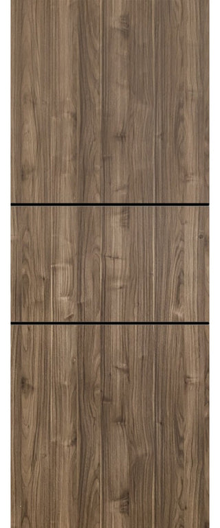 Slab Barn Door Panel 32 x 80 | Planum 0014 Walnut with  | Sturdy Finished