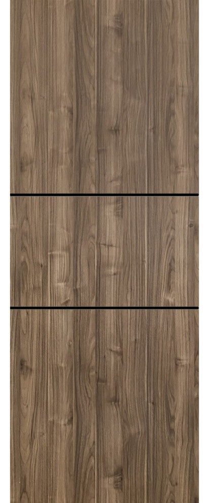 Slab Barn Door Panel 32 x 80 | Planum 0014 Walnut with  | Sturdy Finished