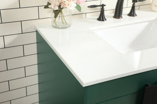Home Living 22" Modern Green-Light Bathroom Vanity