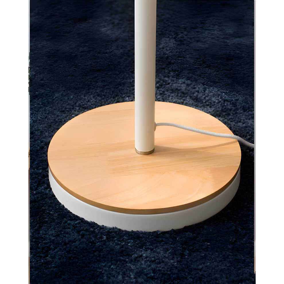 Corseaux | Creative Bell-Shaped LED Wooden Floor Lamp, Black, Bird
