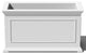 Brixton Long Planter, 33", White
