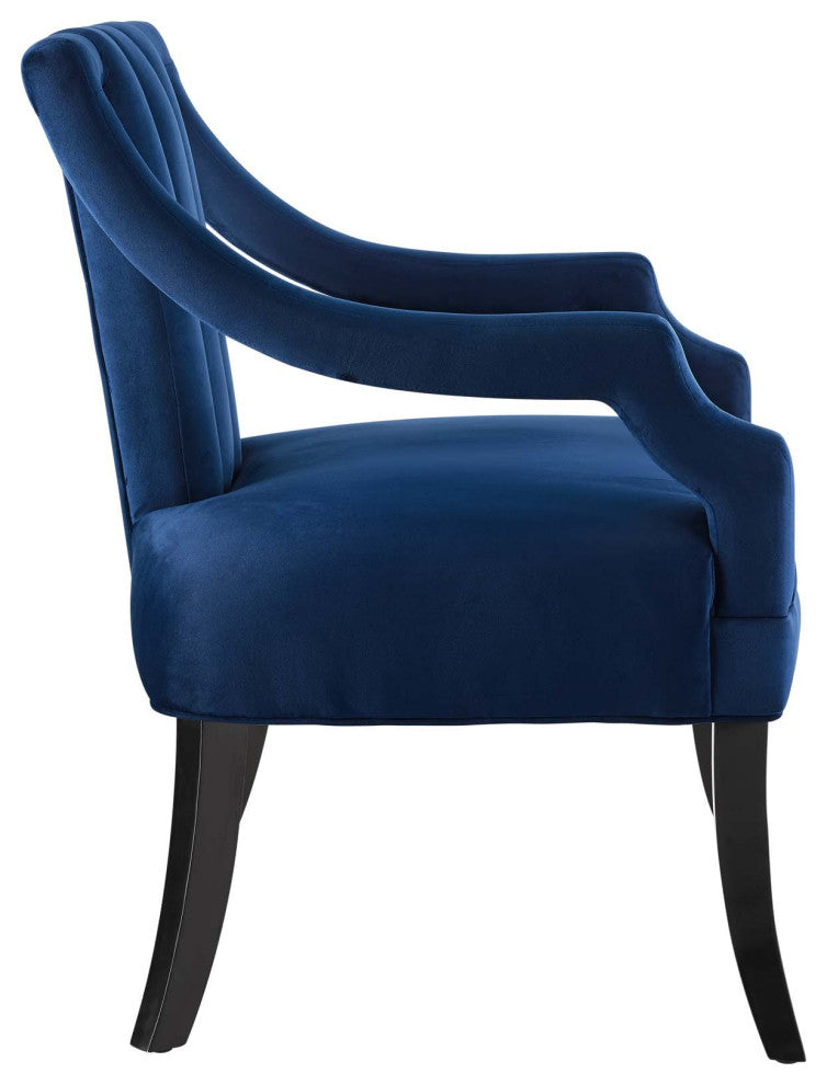 Harken Accent Chair Performance Velvet Set of 2 EEI-4429-NAV