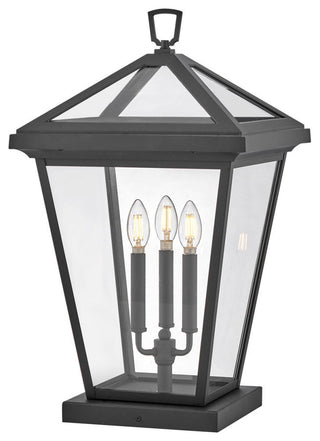 Hinkley Alford Place 25.75" Large Pier Mount Lantern, Museum Black