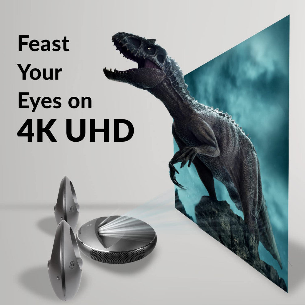 WBM SMART Ultra Short Throw 4K Projector UHD 100" Smart TV