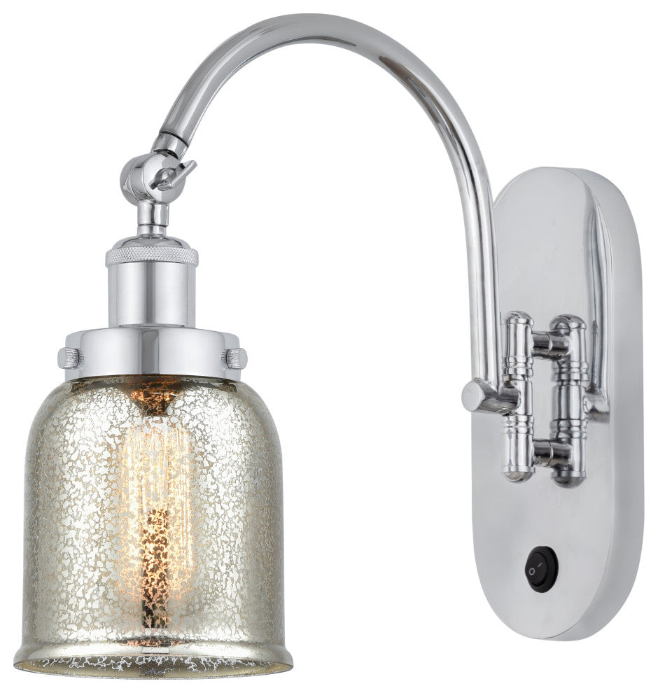 Bell Sconce, Polished Chrome, Silver Plated Mercury, Silver Plated Mercury