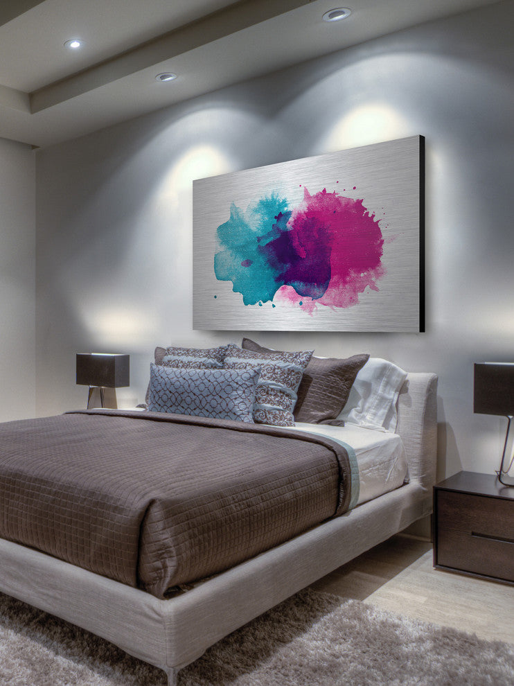 "Soft and Cool" Painting Print on Brushed Aluminum