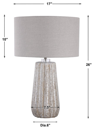 Uttermost Pikes Stone-Ivory Table Lamp