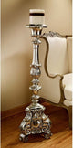 Grande Scroll Footed Candlesticks, Set of 2