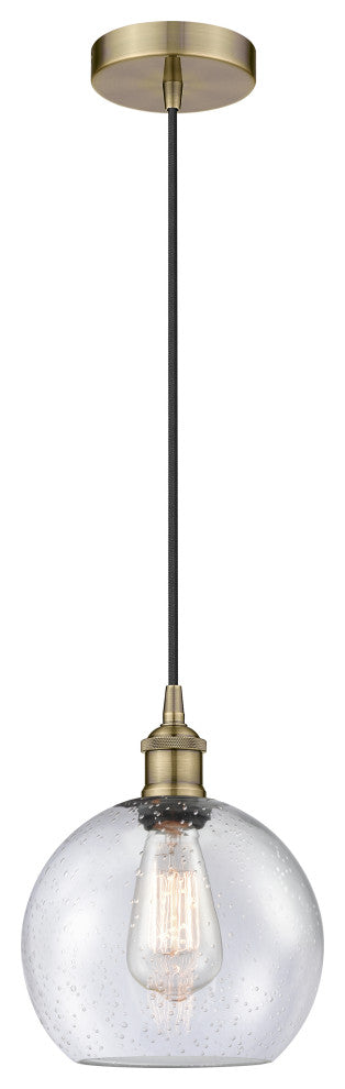 Innovations 616-1P-AB-G124-8-LED 1-Light Mini Pendant, Antique Brass