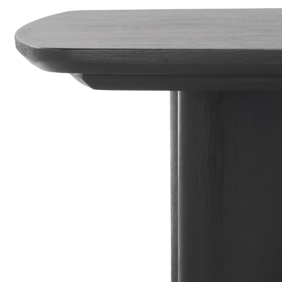 Safavieh Couture Barnard Rectangle Wood Coffee, Black