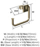 Amerock Mulholland Traditional Towel Ring, Golden Champagne