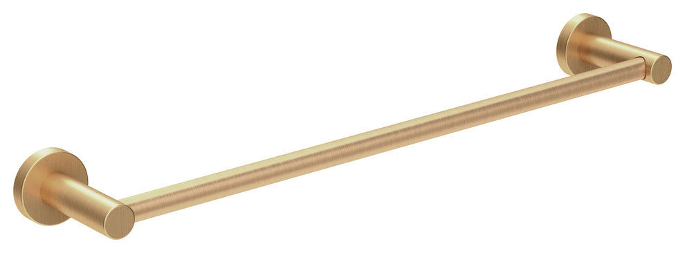 Dia 18 Inch Towel Bar with Mounting Hardware, Brushed Bronze