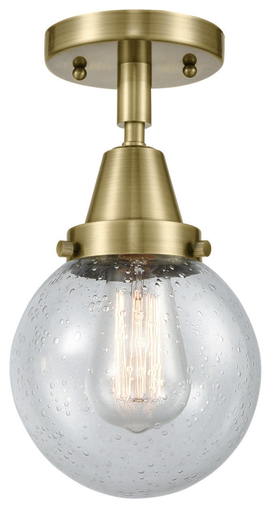 Innovations Lighting 447-1C-AB-G204-6 Beacon 1 Light 6" Flush Mount