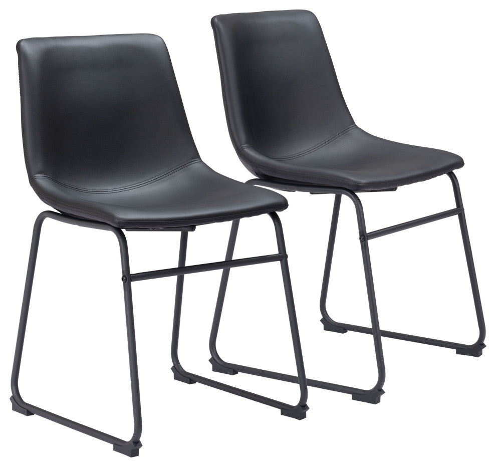 Smart Dining Chair, Set of 2 Black