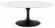 Modern Designer Lounge Oval Coffee Table, Wood Metal Steel, Black White