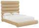 TOV Furniture Durwin Champagne Velvet Bed in Queen