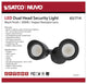 LED Security Light - Dual Head - Black Finish - 3000K