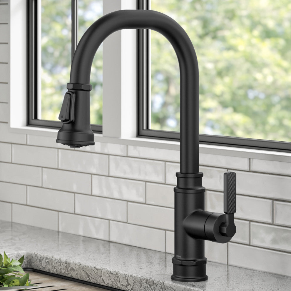 Sellette Pull-Down Kitchen Faucet, Matte Black, Model Kpf-4101mb