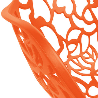 Leisuremod Modern Devon Aluminum Chair With Arm, Orange