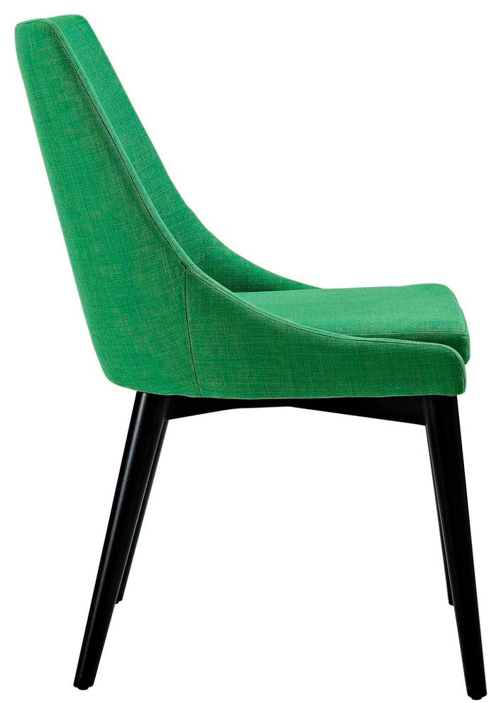 Modern Contemporary Urban Design Kitchen Room Dining Side Chair, Green, Fabric