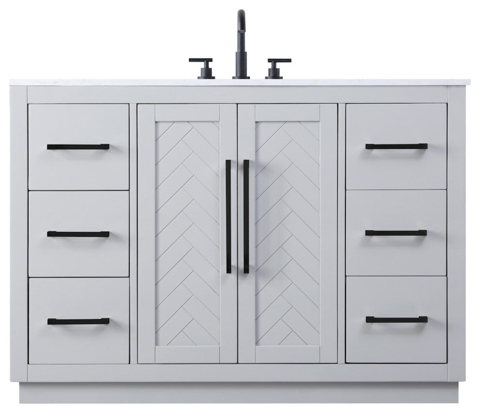 Elegant Lighting VF29048 Chase 48" - Gray