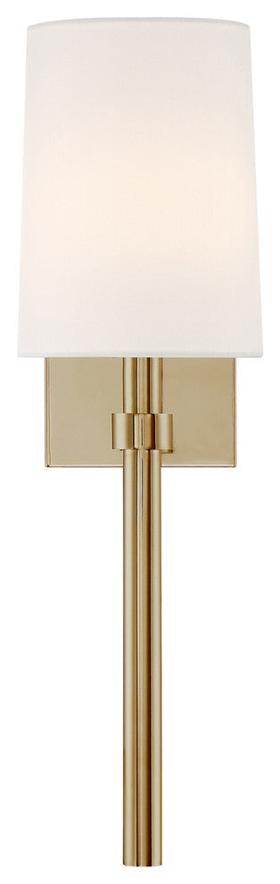 Bromley 1-Light Wall Mount, Aged Brass