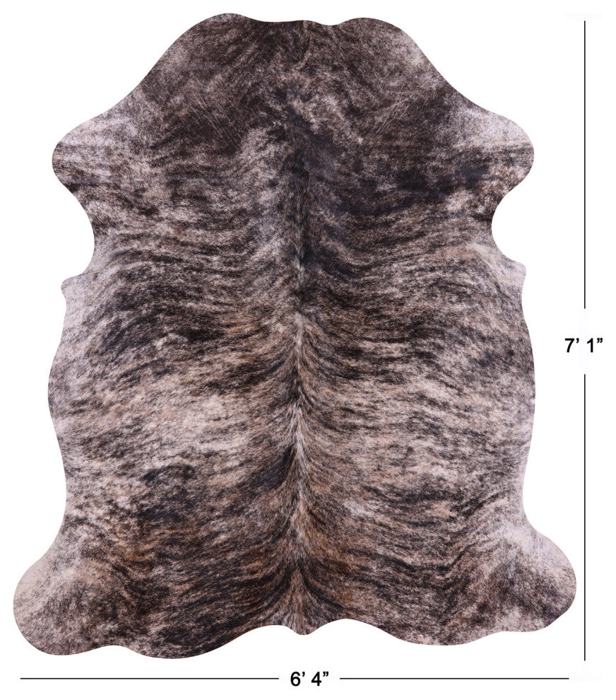 Brindle Natural Cowhide Rug 7' 1" X 6' 4" C2328