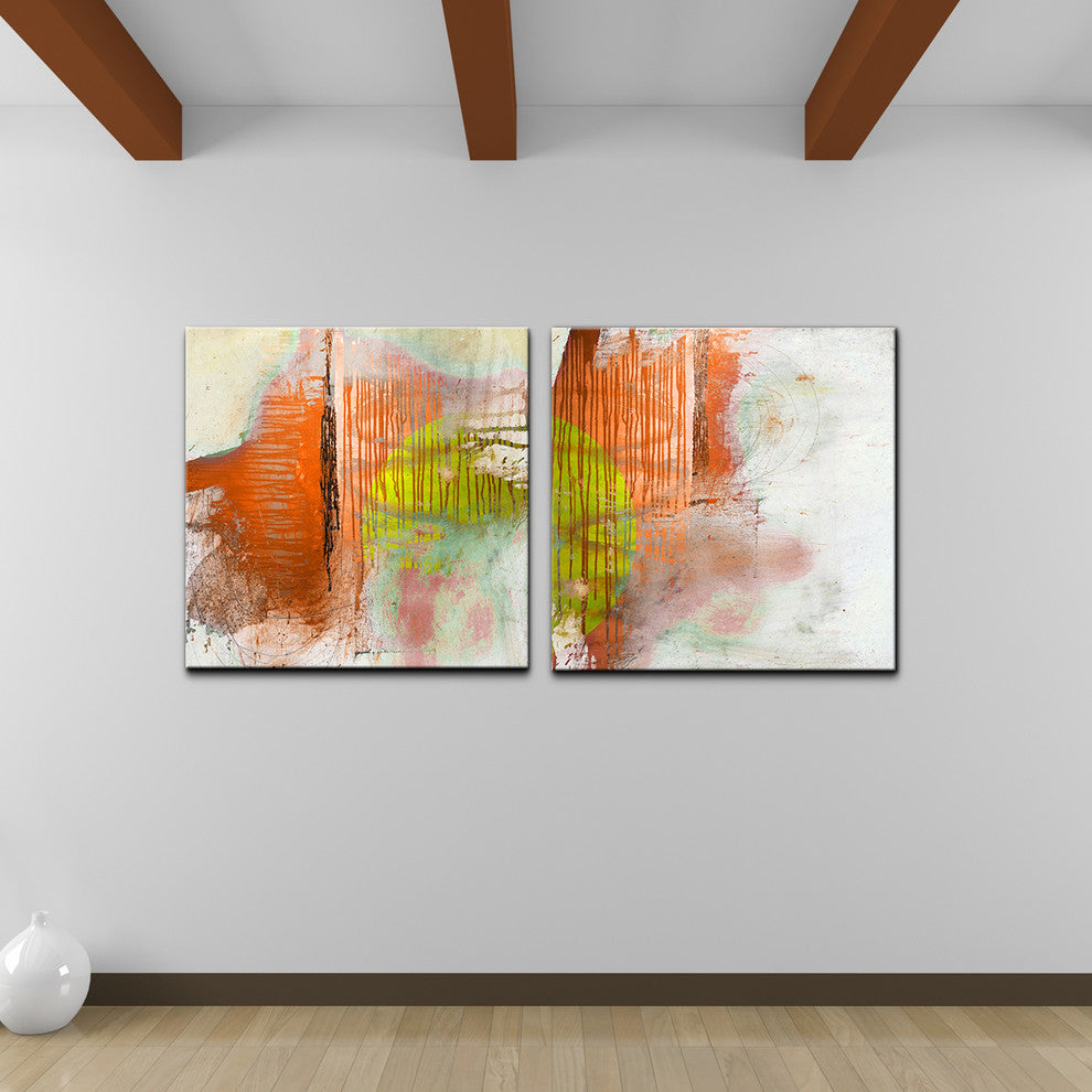 Oversized Abstract 2-Piece Canvas Wall Art