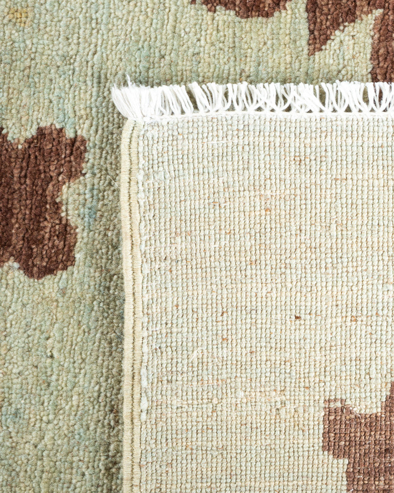 Eclectic, One-of-a-Kind Handmade Area Rug Ivory, 7'9"x9'10"