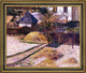 Paul Gauguin Garden View, Rouen Framed Premium Canvas Print, 20"x25"