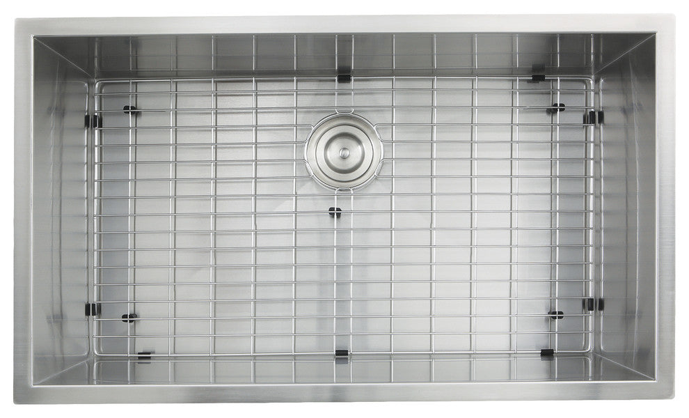 Nantucket ZR3219-16 32" Zero Radius Stainless Single Bowl Undermount Sink