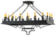 48 Long Asen 18 Light Oblong Pendant