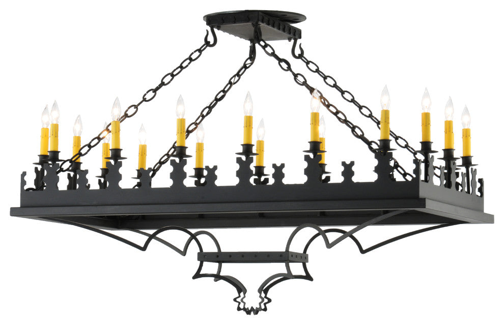 48 Long Asen 18 Light Oblong Pendant