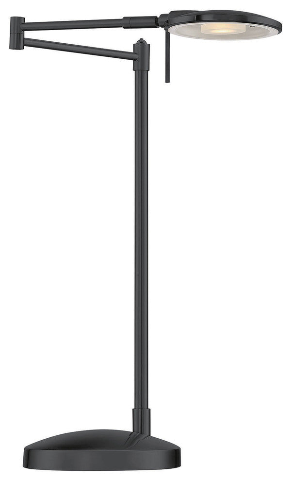 Dessau Turbo Swing Arm Table Lamp, Museum Black
