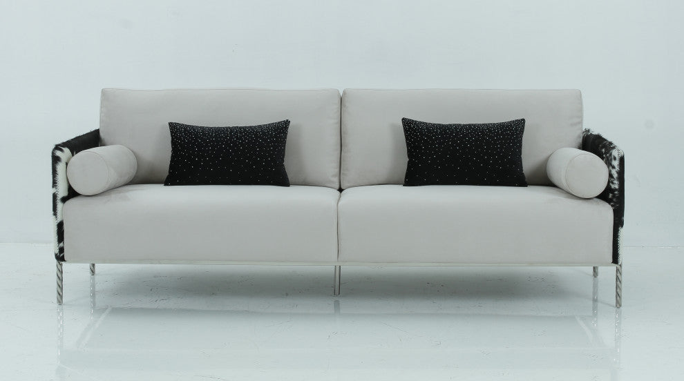 Divani Casa Pueblo Modern Cow-hide Sofa