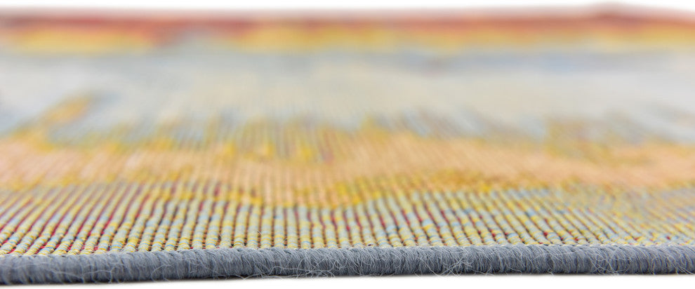 Unique Loom Multicolored Baja Outdoor 4' 0 x 6' 0 Area Rug