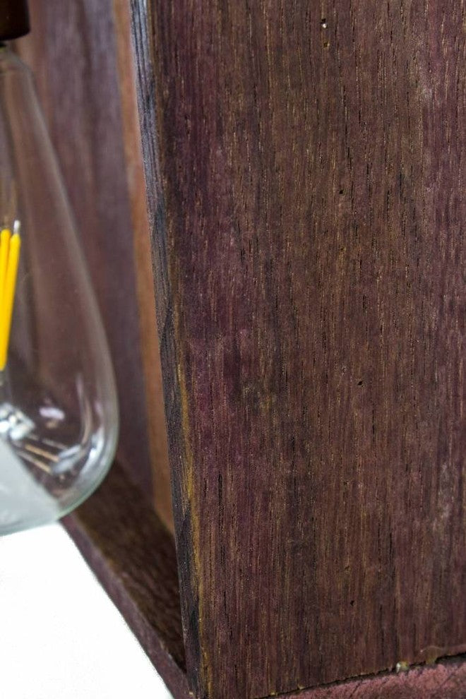 Wine Barrel Wall Vanity Light - Aquila - Made from retired CA wine barrels