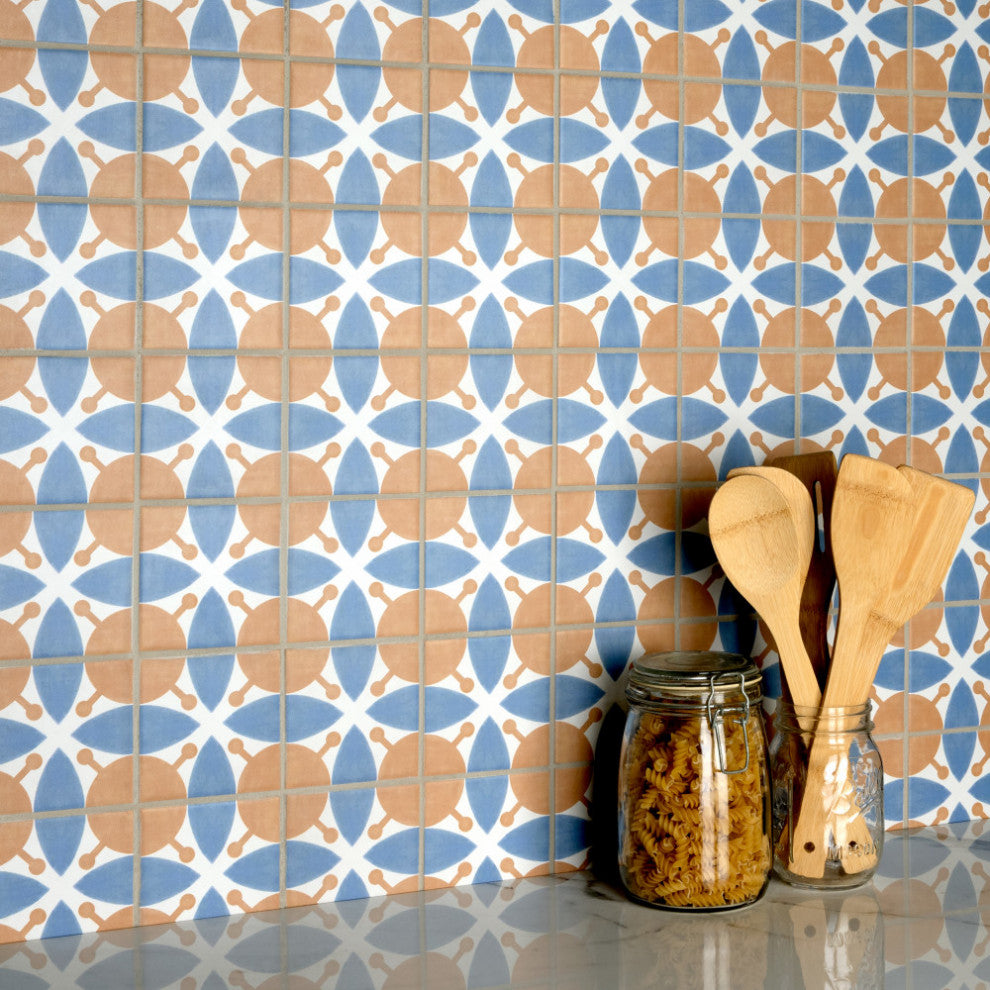 Revival Mini Leaf Ceramic Floor and Wall Tile