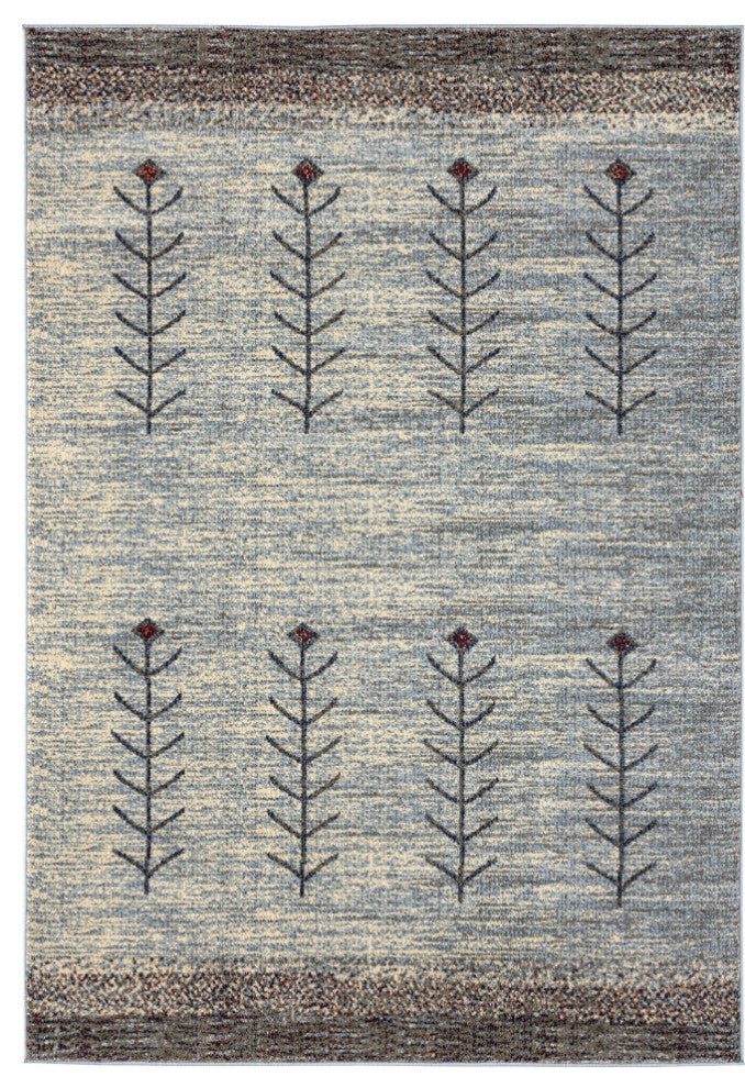 Abani Mesa MES150B Beige Southwest Pattern Area Rug
