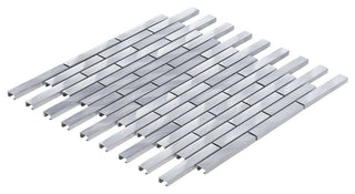 Modket Alumimnum Metal Brickjoint Stack Mosaic Tile Backsplash Kitchen TDH50MDR