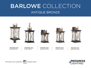 Barlowe Collection Antique Bronze 1-Light Medium Wall Lantern