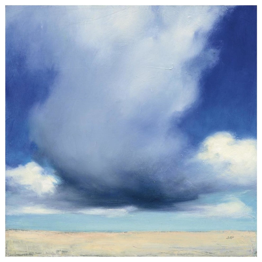 "Beach Clouds I" Digital Paper Print by Julia Purinton, 32"x32"