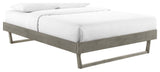 Billie Full Wood Platform Bed Frame Gray