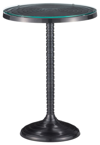 Erno Black Accent Table