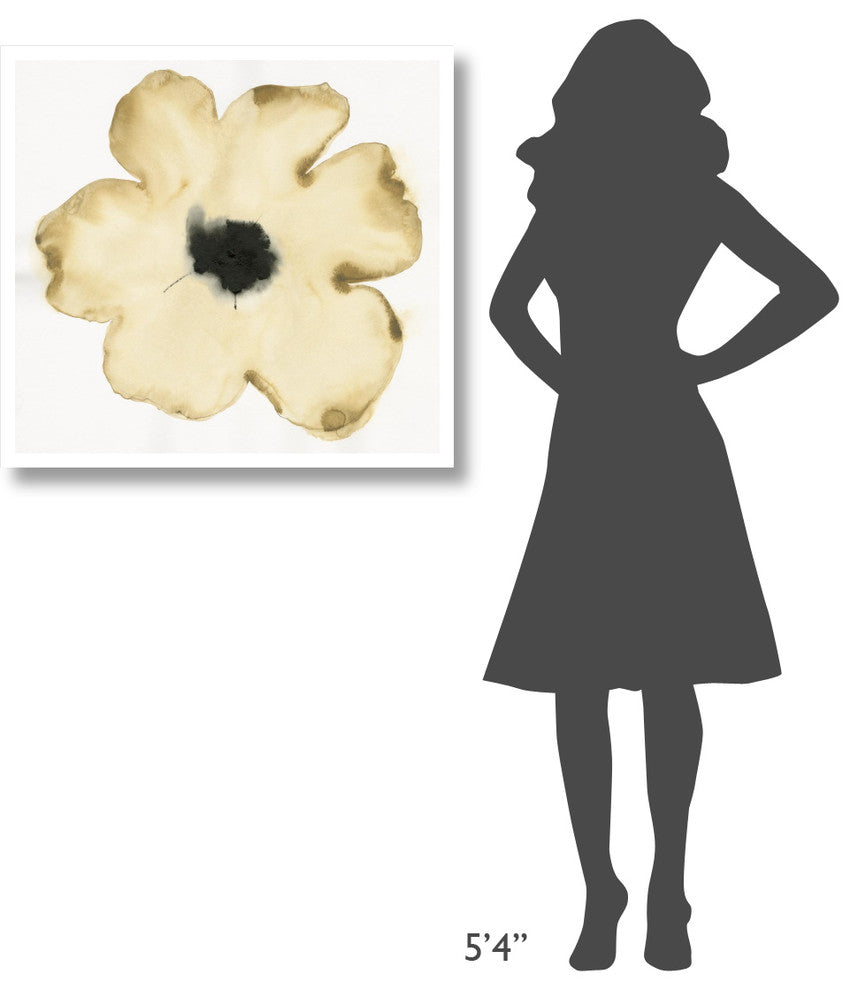 "Suede Fleur II" Digital Paper Print by Shirley Novak, 32"x30"