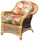Islander Arm Chair in Natural, Callista-Stripe-Delft Fabric