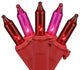 50ct Red & Pink Mini Valentine''s Day Light Set 10'' Red Wire