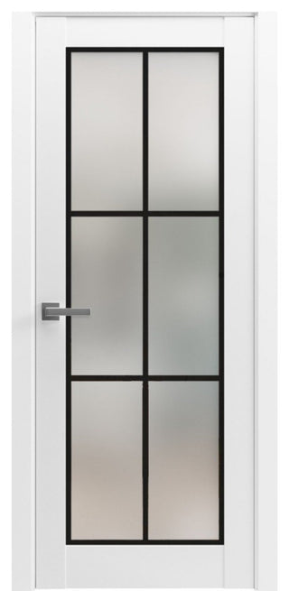 Solid French Door 42 x 84 | Planum 2122 White Silk| Bathroom