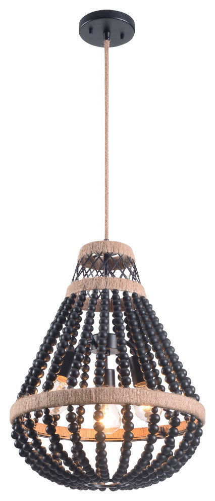 Kenroy 93740BL 3-Light Pendant, Samson